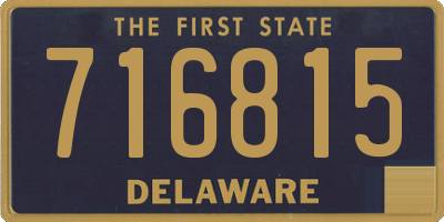 DE license plate 716815