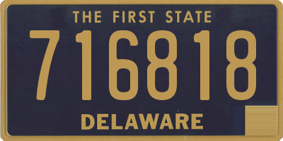 DE license plate 716818