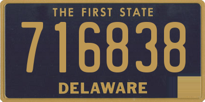 DE license plate 716838