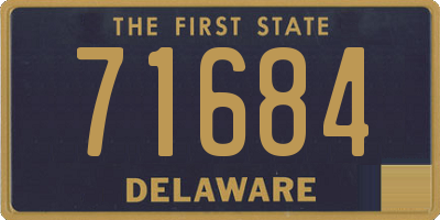 DE license plate 71684