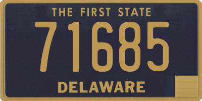 DE license plate 71685
