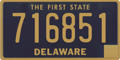 DE license plate 716851