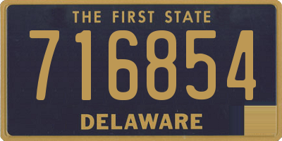 DE license plate 716854