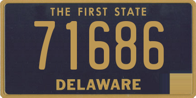 DE license plate 71686
