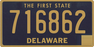 DE license plate 716862