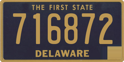 DE license plate 716872