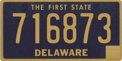 DE license plate 716873