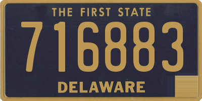 DE license plate 716883