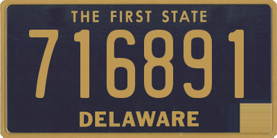 DE license plate 716891
