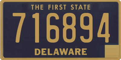 DE license plate 716894