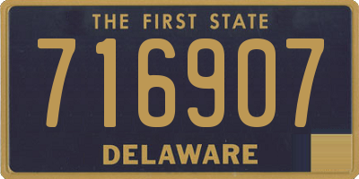 DE license plate 716907