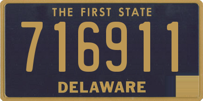 DE license plate 716911