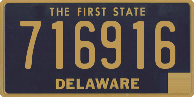 DE license plate 716916