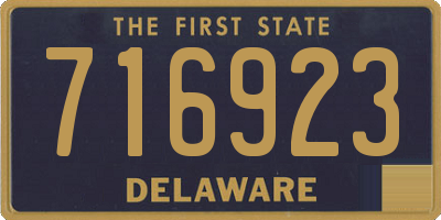 DE license plate 716923