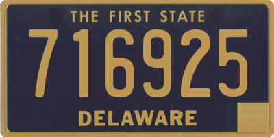 DE license plate 716925