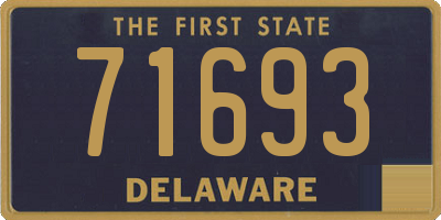 DE license plate 71693