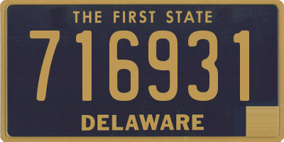 DE license plate 716931
