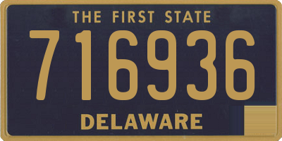 DE license plate 716936