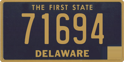 DE license plate 71694