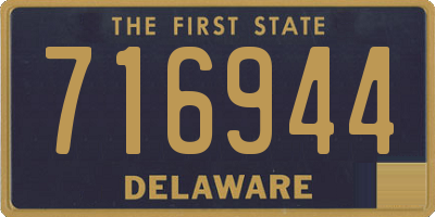 DE license plate 716944