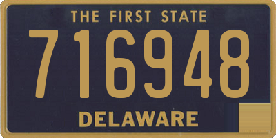 DE license plate 716948