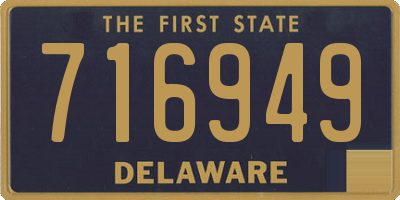 DE license plate 716949