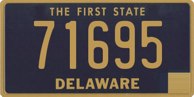 DE license plate 71695