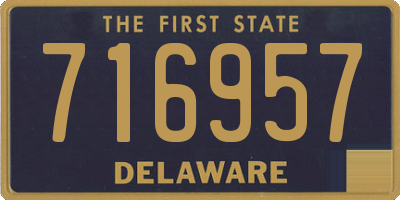 DE license plate 716957