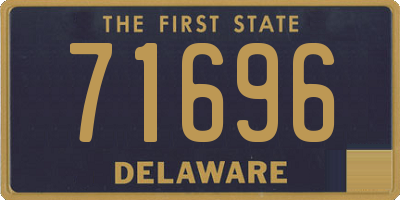 DE license plate 71696