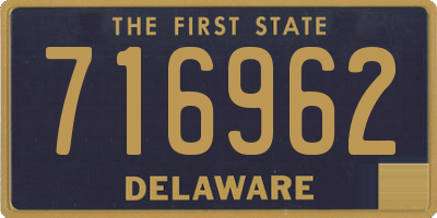 DE license plate 716962