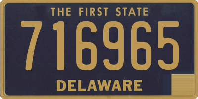 DE license plate 716965