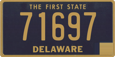 DE license plate 71697