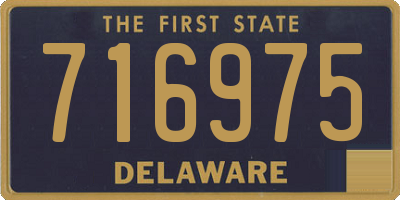 DE license plate 716975