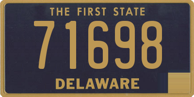 DE license plate 71698