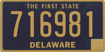 DE license plate 716981