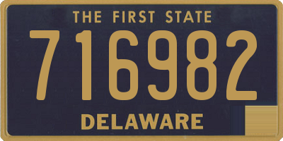 DE license plate 716982