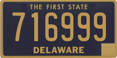 DE license plate 716999