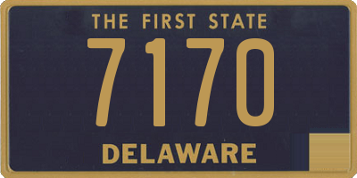 DE license plate 7170