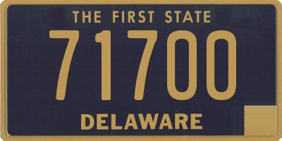 DE license plate 71700