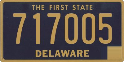 DE license plate 717005