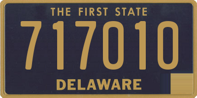 DE license plate 717010