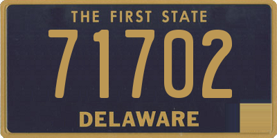 DE license plate 71702