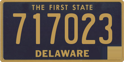 DE license plate 717023
