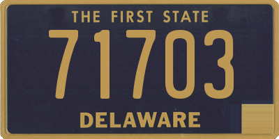DE license plate 71703