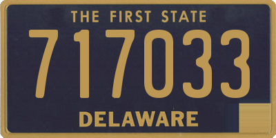 DE license plate 717033