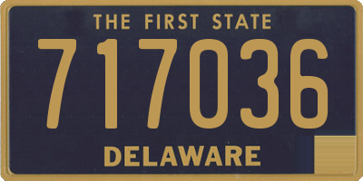 DE license plate 717036