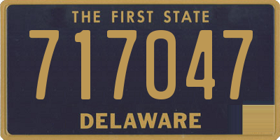 DE license plate 717047