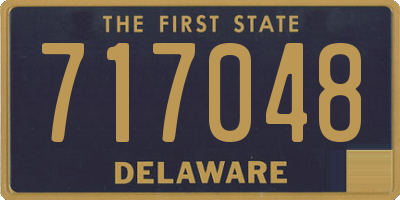 DE license plate 717048
