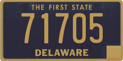 DE license plate 71705