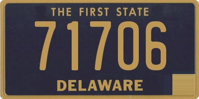 DE license plate 71706